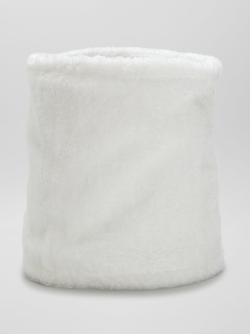 Snood en fausse fourrure Blanc - Kiabi