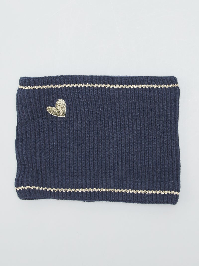 Snood en maille Bleu - Kiabi