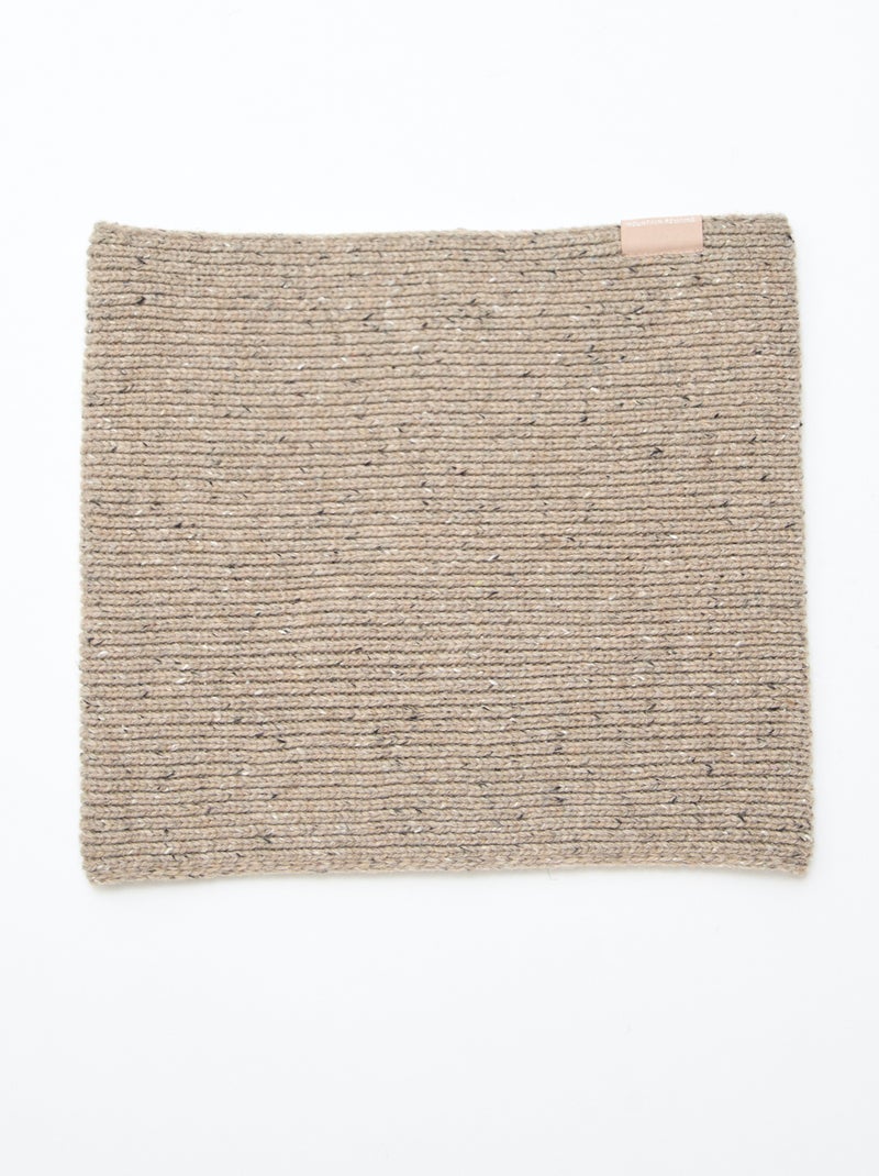 Snood en maille fantaisie Beige - Kiabi