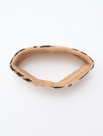 Snood en maille leopard