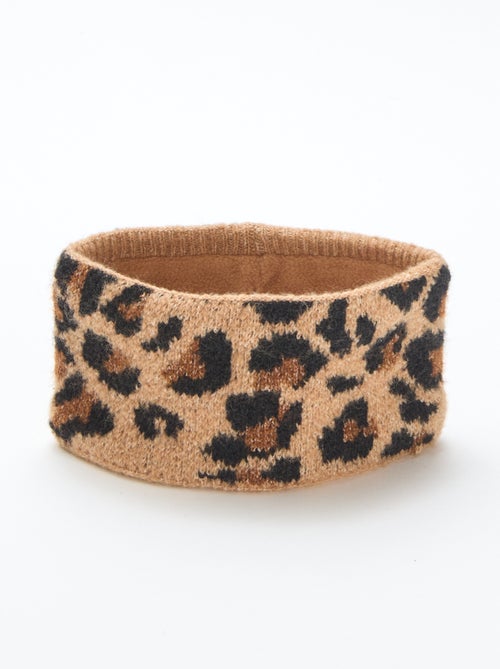 Snood en maille leopard - Kiabi