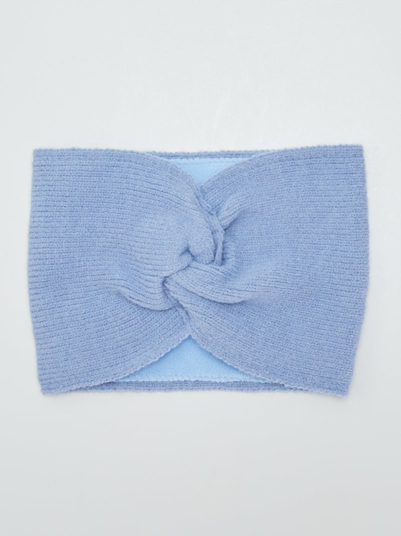 Snood en maille torsadée Bleu - Kiabi