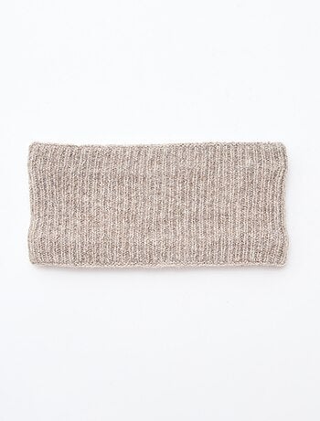 Snood en maille leopard