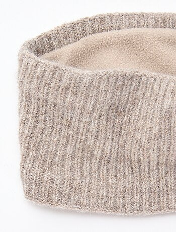 Snood en maille leopard