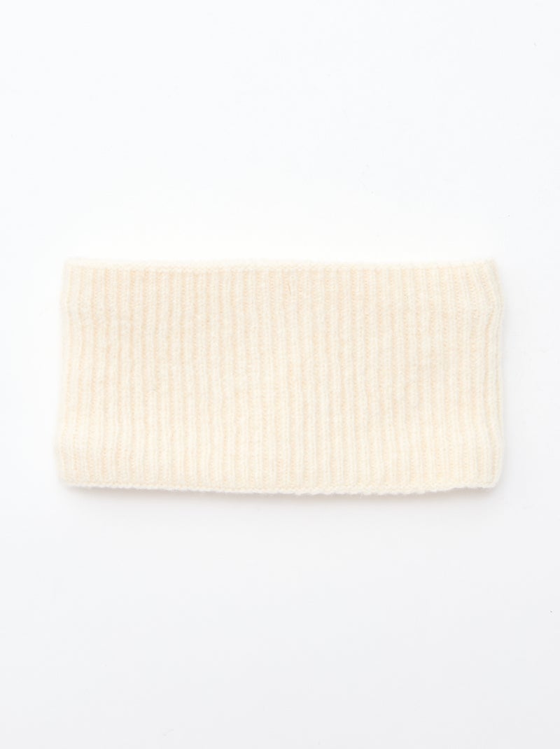 Snood en maille unie Beige - Kiabi