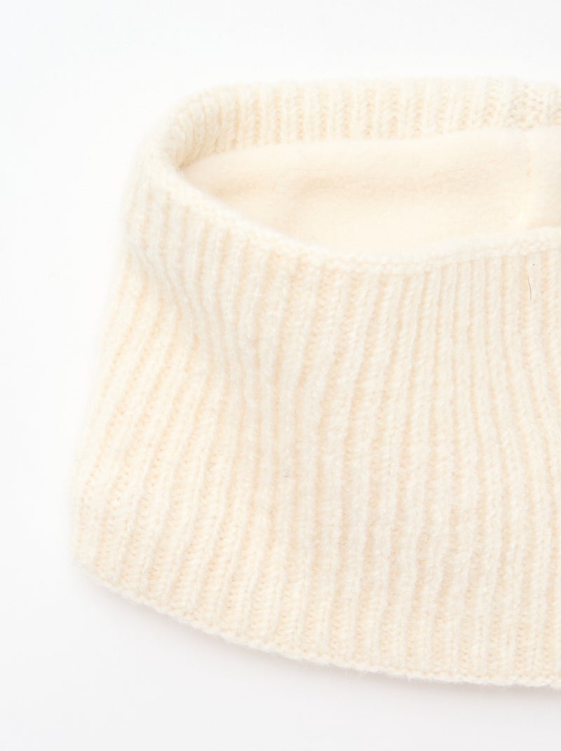 Snood en maille unie Beige - Kiabi