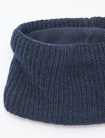 Snood en maille leopard