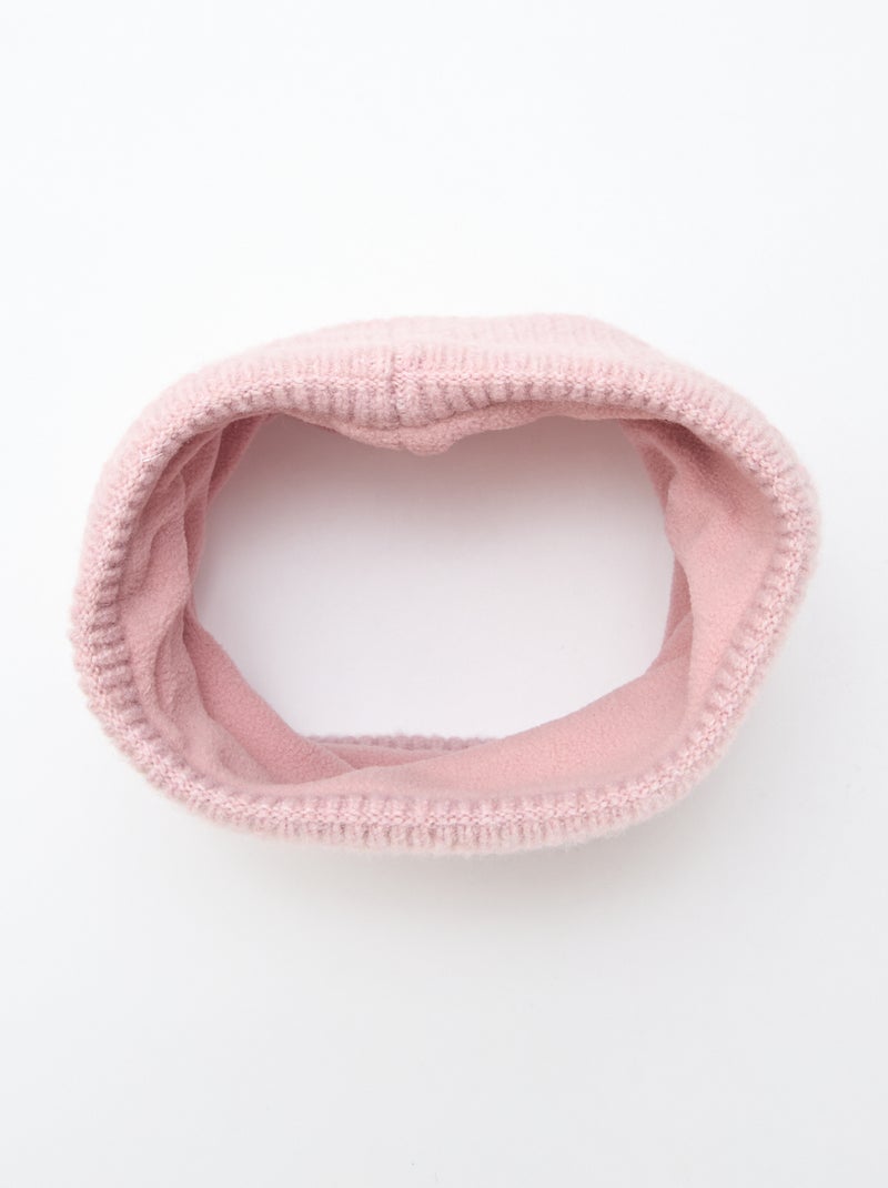Snood en maille unie Rose - Kiabi