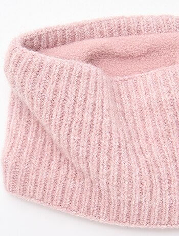 Snood en maille leopard