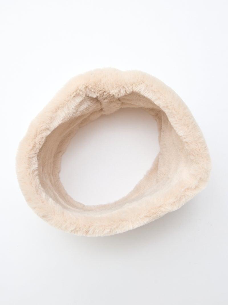 Snood imitation fourrure Beige - Kiabi