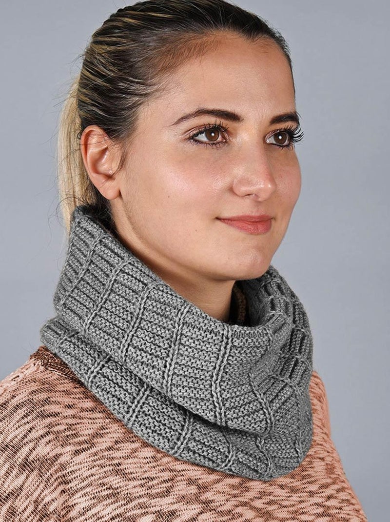 Snood Komin - Made in UE Gris - Kiabi