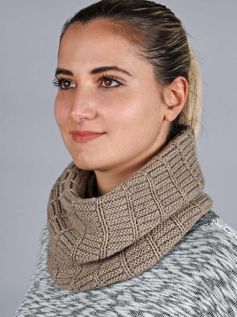 Snood Komin - Made in UE Marron - Kiabi