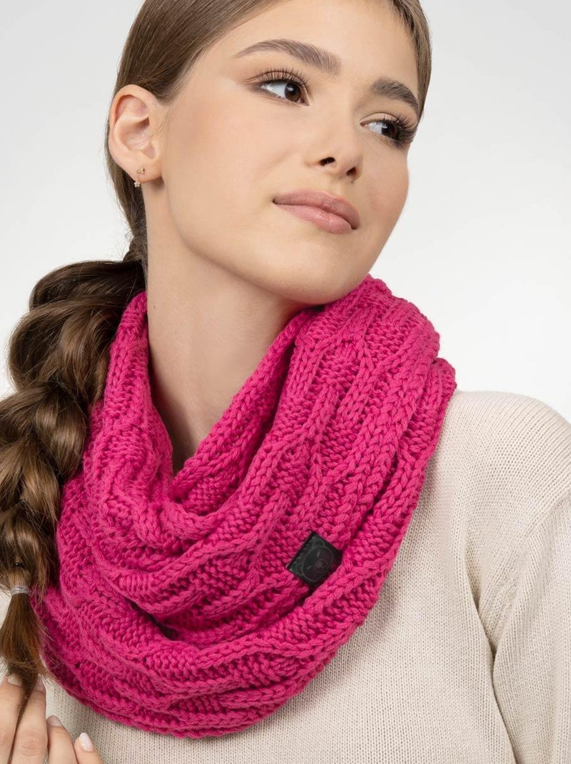 Snood Maribel - Made in UE Rose fushia - Kiabi