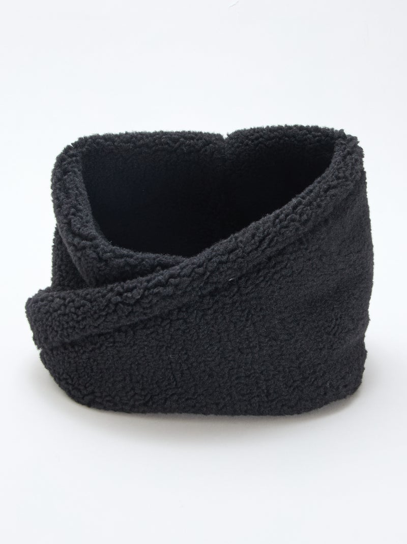 Snood moutonné épais Noir - Kiabi