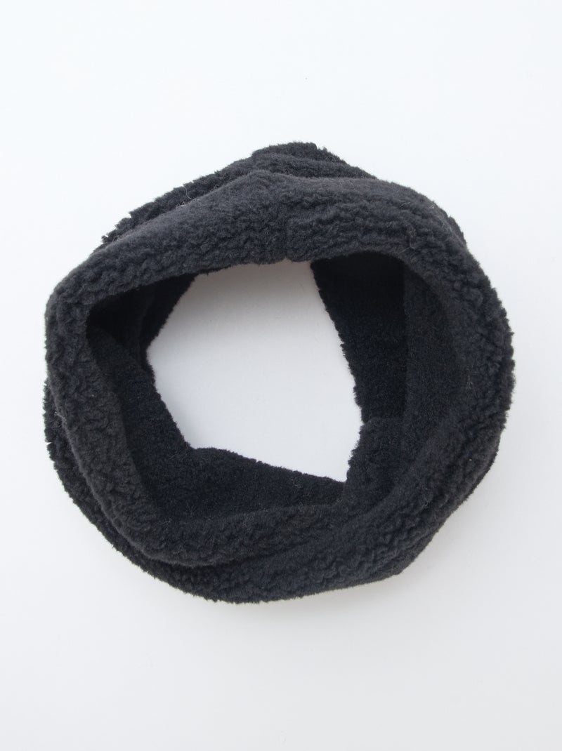 Snood moutonné épais Noir - Kiabi
