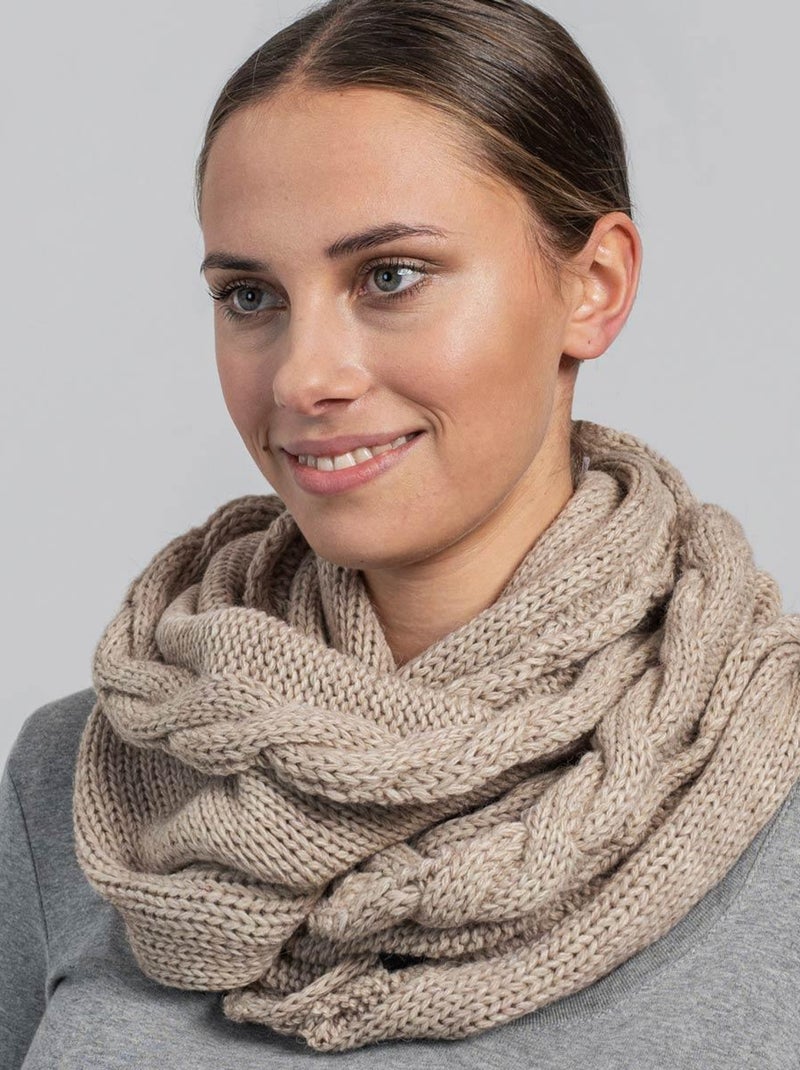 Snood Moyna - Fabriqué en Europe Beige - Kiabi