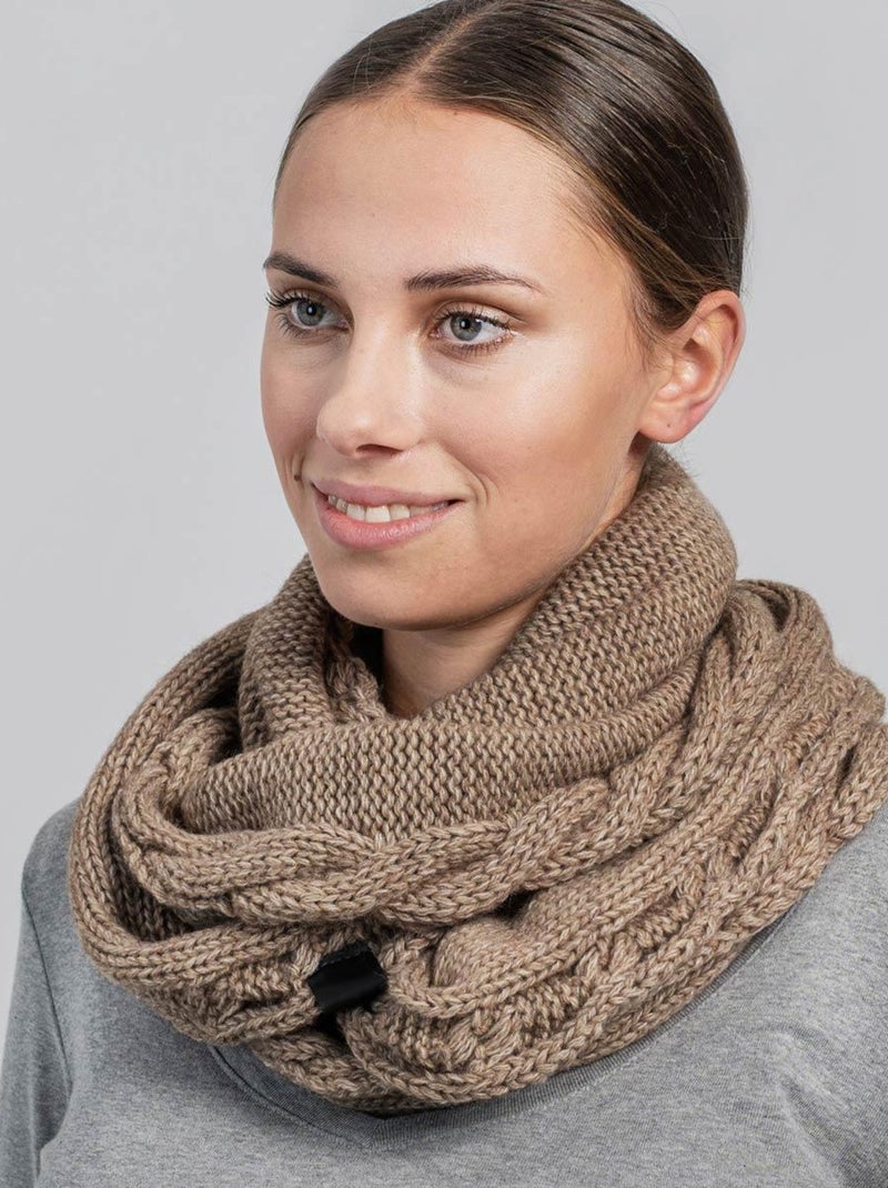 Snood Moyna - Fabriqué en Europe Marron - Kiabi