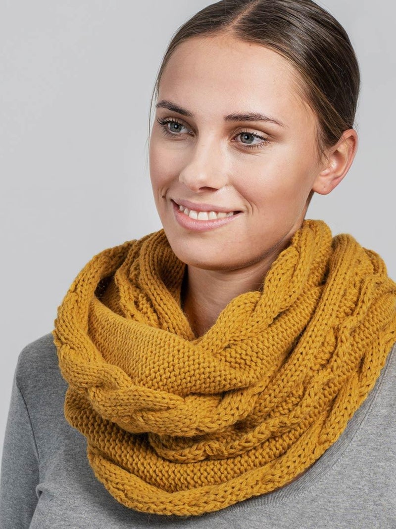 Snood Moyna - Fabriqué en Europe Moutarde - Kiabi