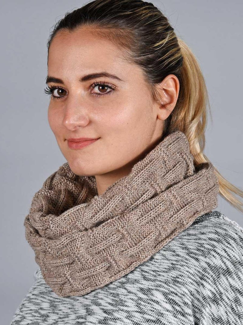 Snood Nora - Made in UE Marron - Kiabi