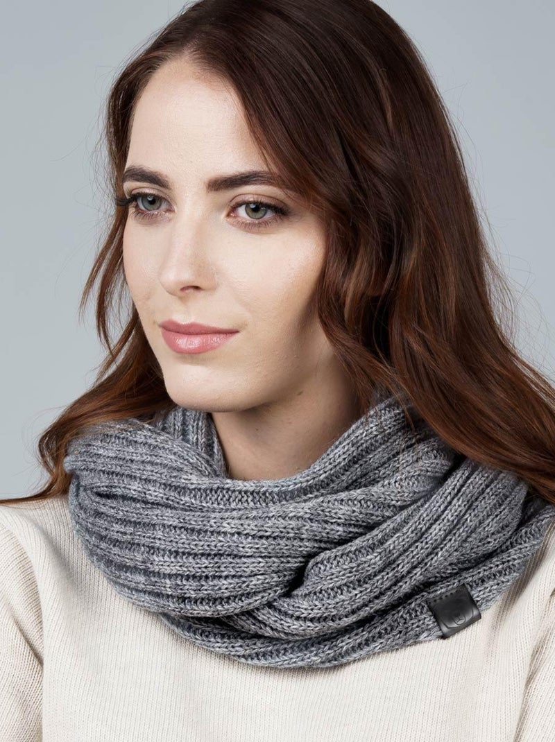 Snood Optima - Fabriqué en Europe Gris - Kiabi