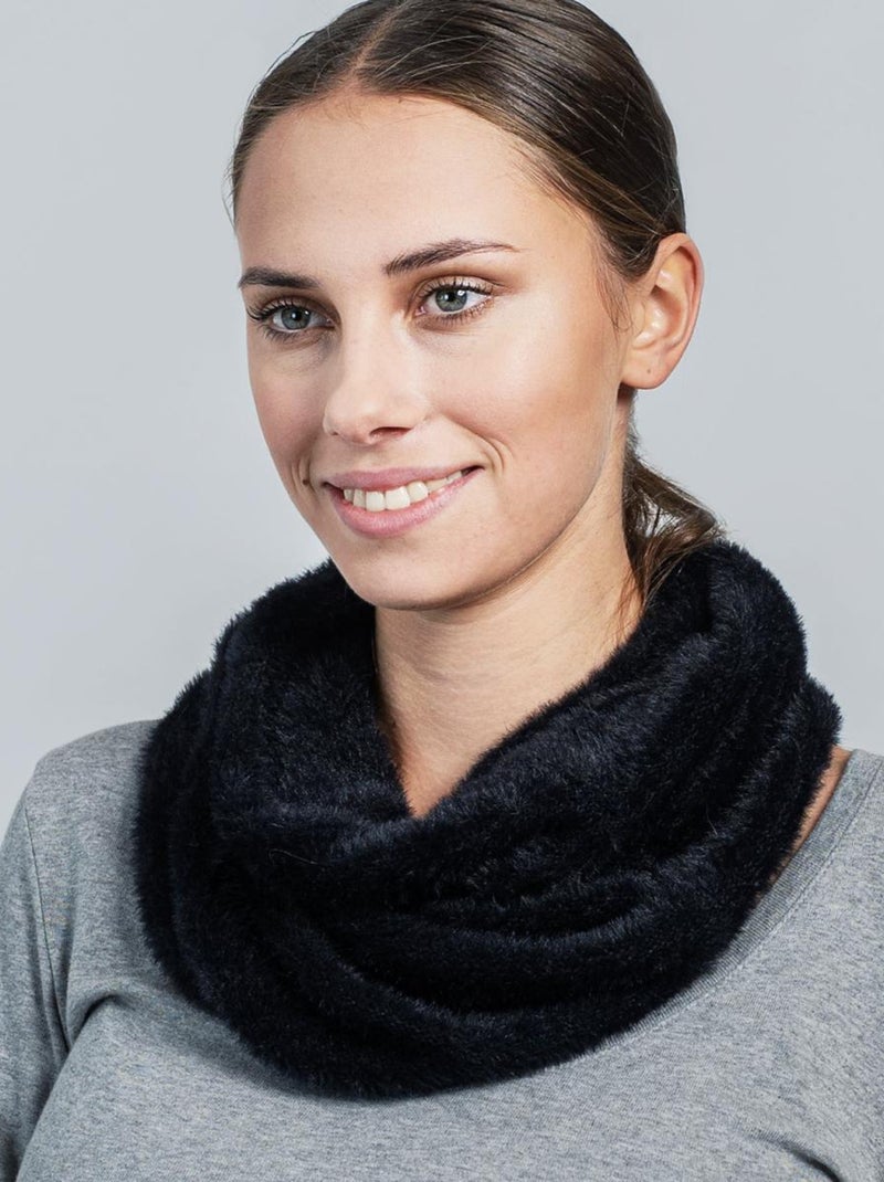 Snood Pilou Etama - Fabriqué en Europe Noir - Kiabi