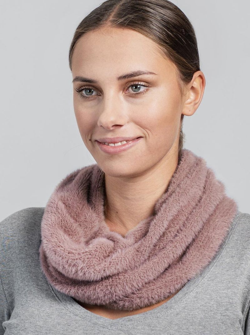 Snood Pilou Etama - Fabriqué en Europe Vieux rose - Kiabi