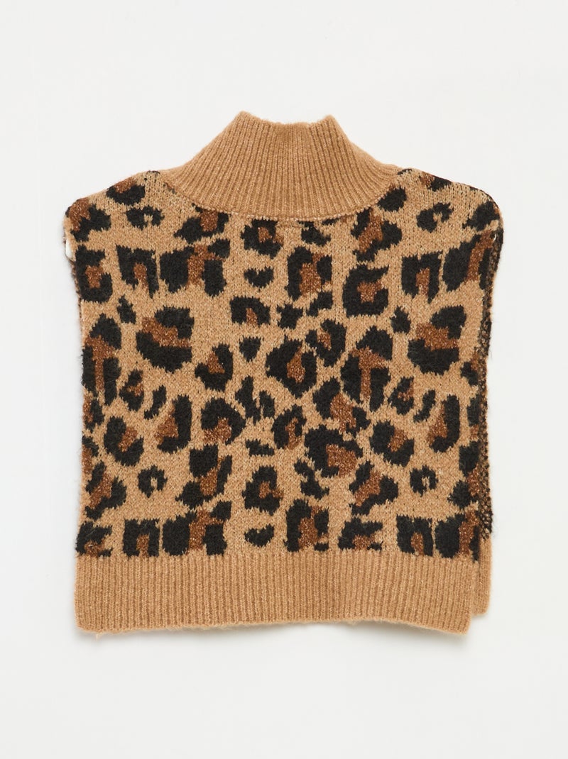Snood plastron col montant Marron - Kiabi