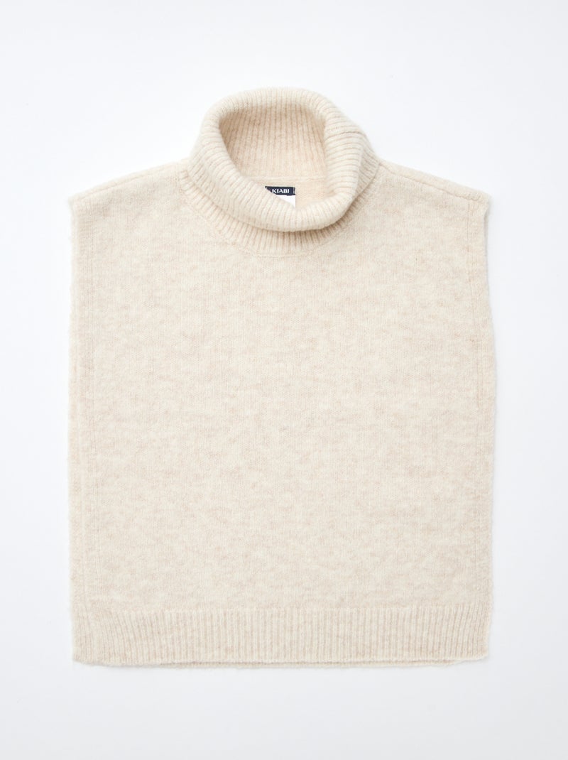 Snood plastron uni Beige - Kiabi