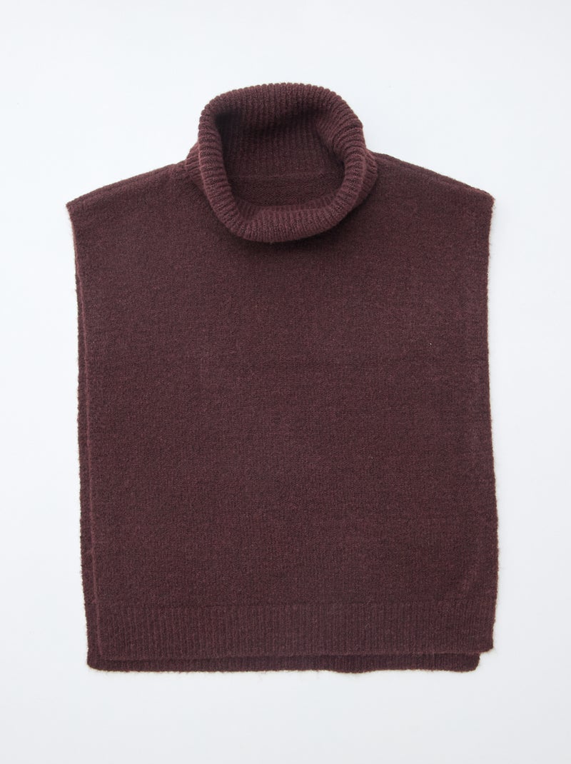 Snood plastron uni Rouge - Kiabi