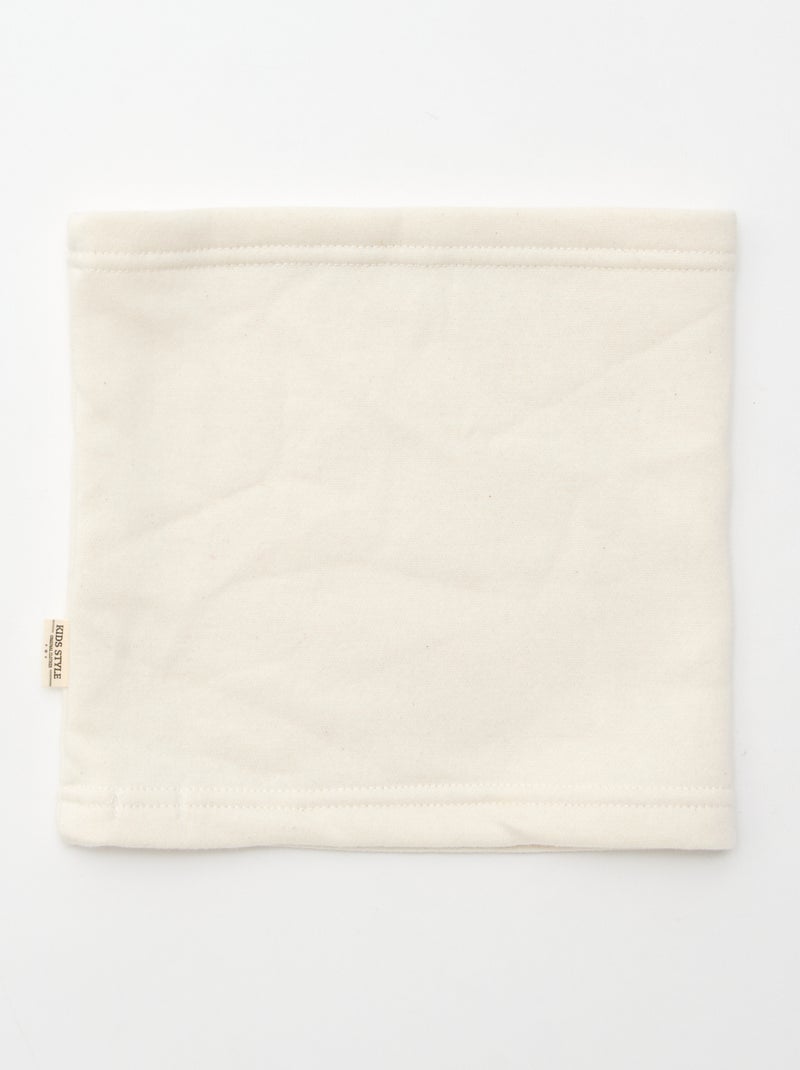 Snood uni doublé Beige - Kiabi