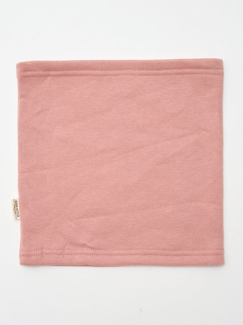 Snood uni doublé Rose - Kiabi
