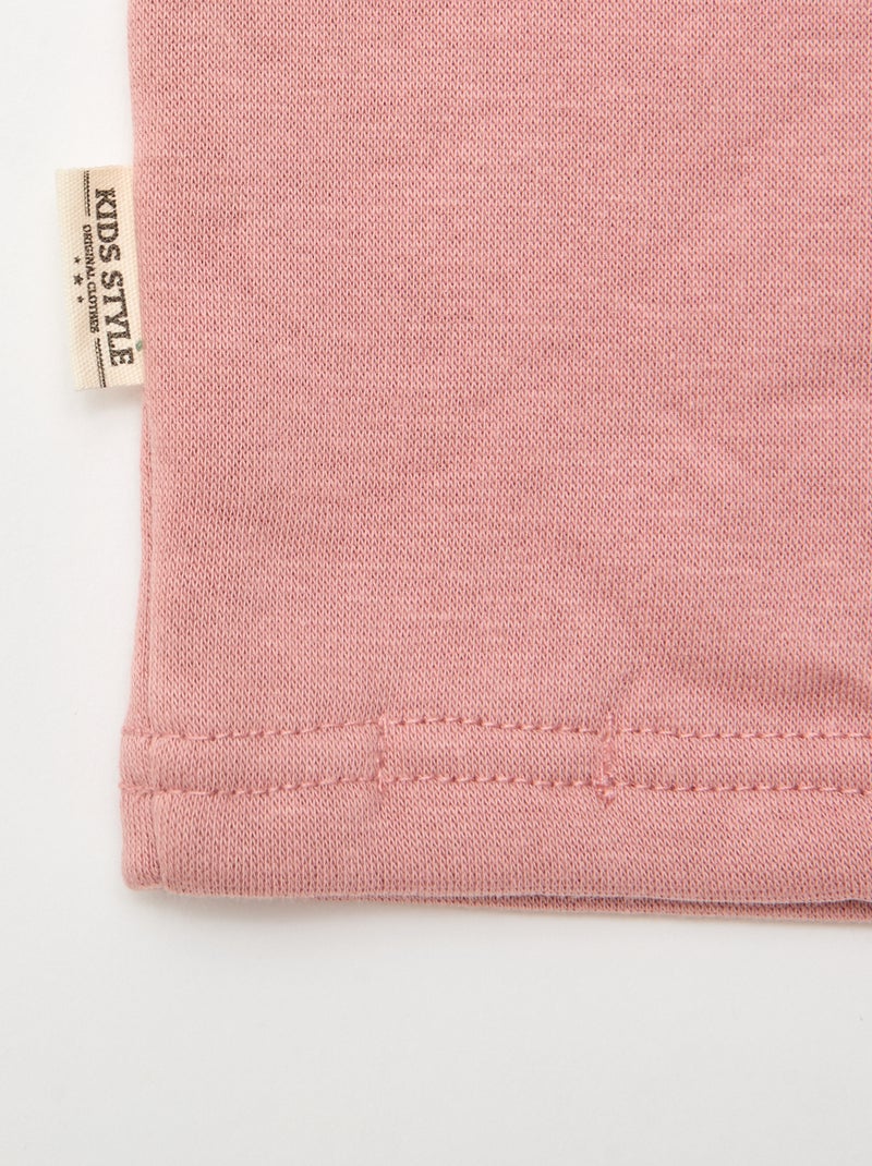 Snood uni doublé Rose - Kiabi