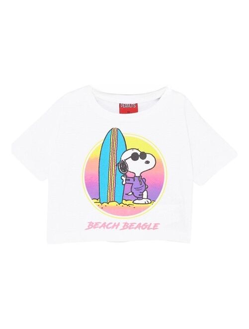 Snoopy - T-shirt fille imprimé Snoopy en coton - Kiabi