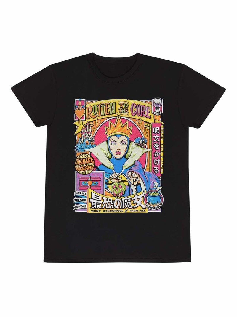 Snow White And The Seven Dwarfs - T-shirt ROTTEN TO THE CORE Noir - Kiabi