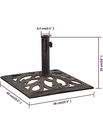 Socle de parasol en fonte
