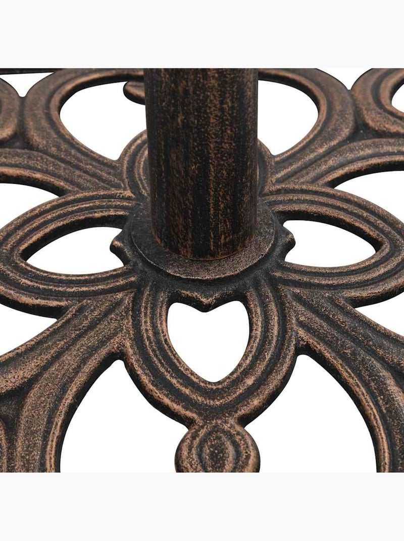 Socle de parasol en fonte Marron - Kiabi