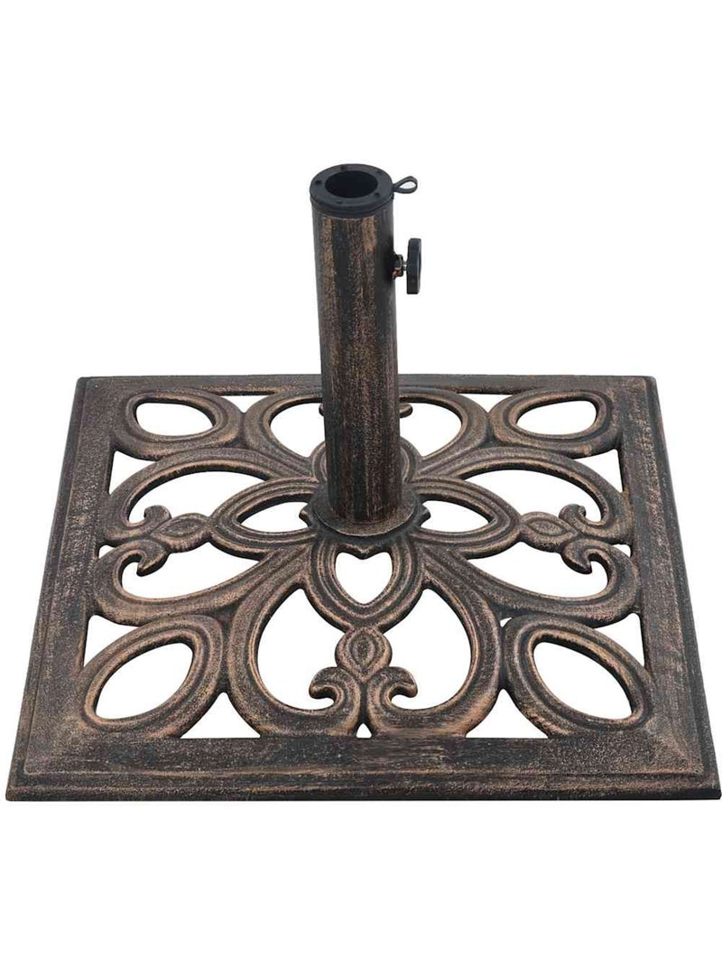 Socle de parasol en fonte Marron - Kiabi