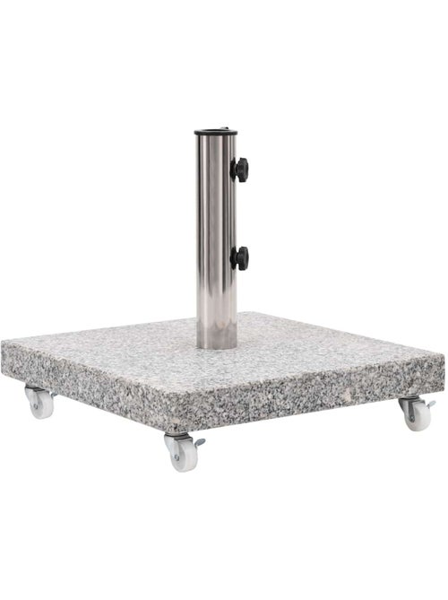 Socle de parasol en granit à roulette - Kiabi Socle de parasol en granit à roulette - Kiabi
