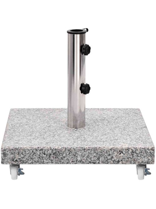 Socle de parasol en granit à roulette - Kiabi Socle de parasol en granit à roulette - Kiabi