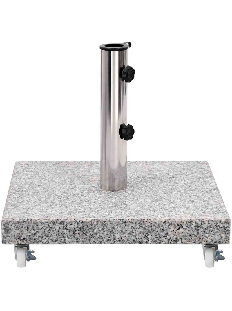 Socle de parasol en granit à roulette Gris - Kiabi