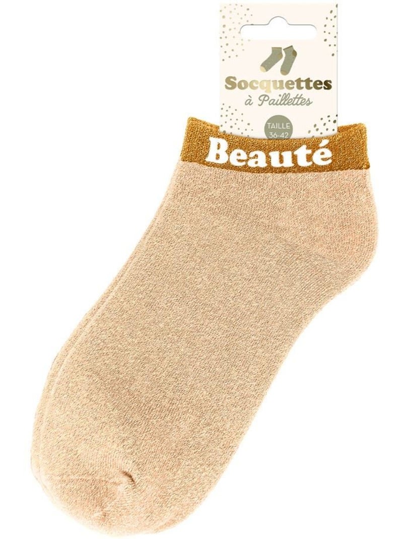 Socquettes à Paillettes - Beauté Or - Kiabi
