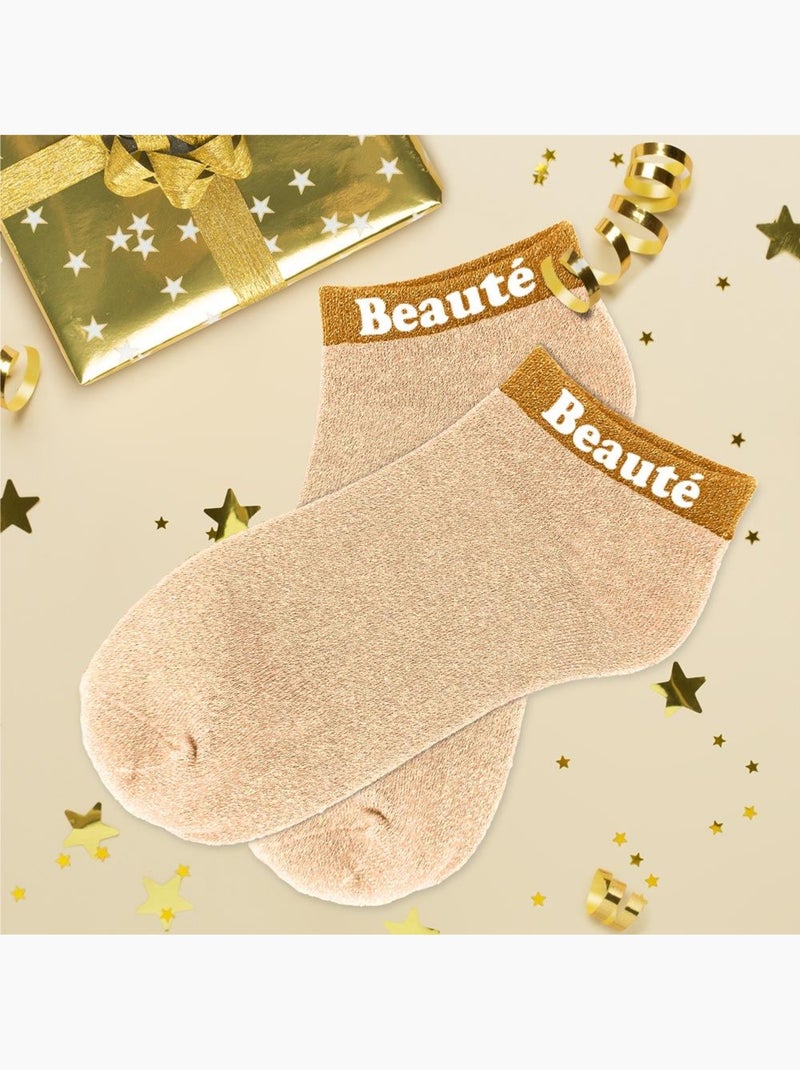 Socquettes à Paillettes - Beauté Or - Kiabi