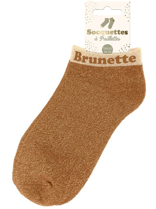 Socquettes à Paillettes - Brunette - Kiabi