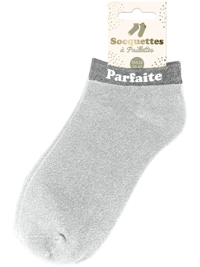 Socquettes à Paillettes - Parfaite Gris - Kiabi
