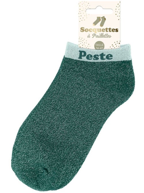 Socquettes à Paillettes - Peste - Kiabi Socquettes à Paillettes - Peste - Kiabi