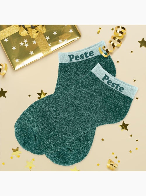 Socquettes à Paillettes - Peste - Kiabi Socquettes à Paillettes - Peste - Kiabi