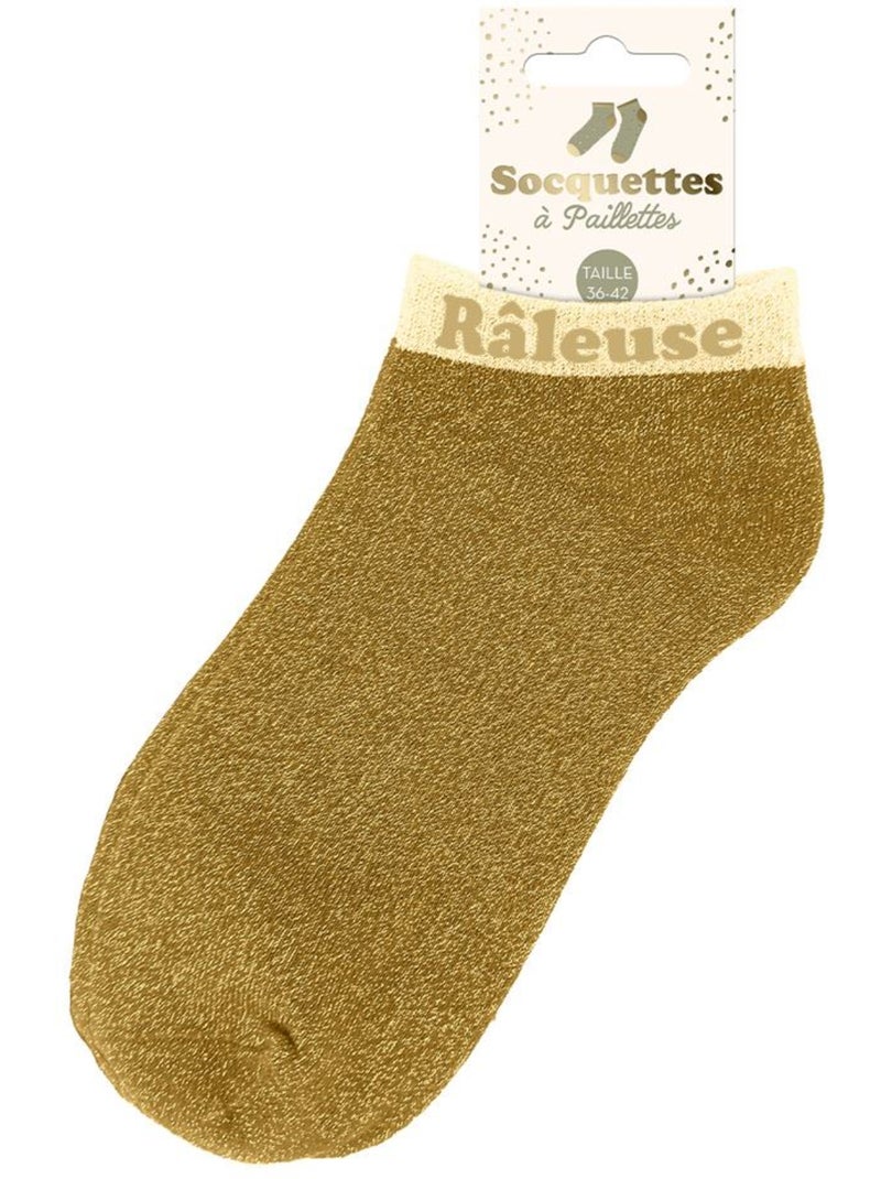 Socquettes à Paillettes - Râleuse Doré - Kiabi