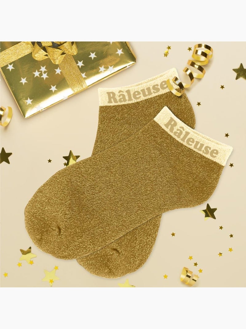 Socquettes à Paillettes - Râleuse Doré - Kiabi