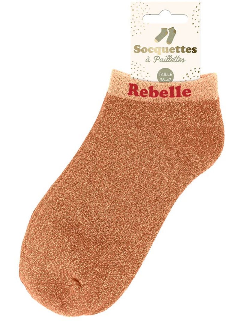 Socquettes à Paillettes - Rebelle Or - Kiabi