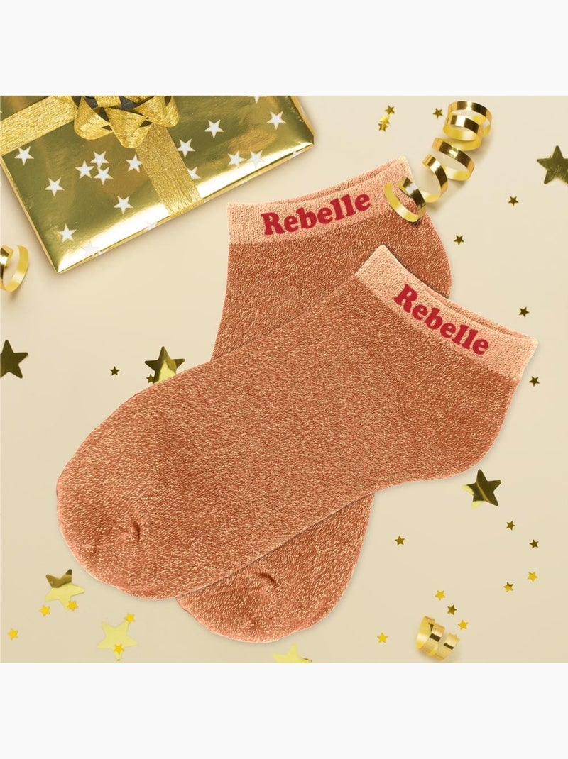 Socquettes à Paillettes - Rebelle Or - Kiabi